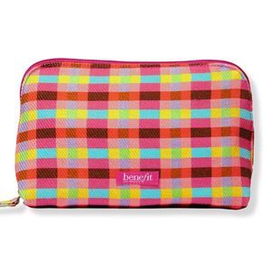 $6❤️‍🔥 Benefit Cosmetics Square Up Dome Cosmetics Bag 👛 NEW IN PACKAGE Makeup